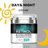 Crema de fata, Mabox, Retinol & Collagen Day & Night cu Acid Hialuronic 5%, Colagen, Retinol, Aloe Vera, Ulei de Jojoba, Ceai Verde hitratare, antirid, 55 ml