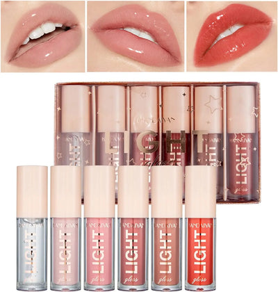 Set 5 Rujuri Lichide + 1 Lip Plumper Handaiyan Light Gloss