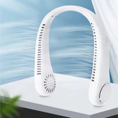 Ventilator portabil pentru gat, 5 trepte de viteza, reincarcabil USB tip C