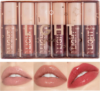 Set 5 Rujuri Lichide + 1 Lip Plumper Handaiyan Light Gloss