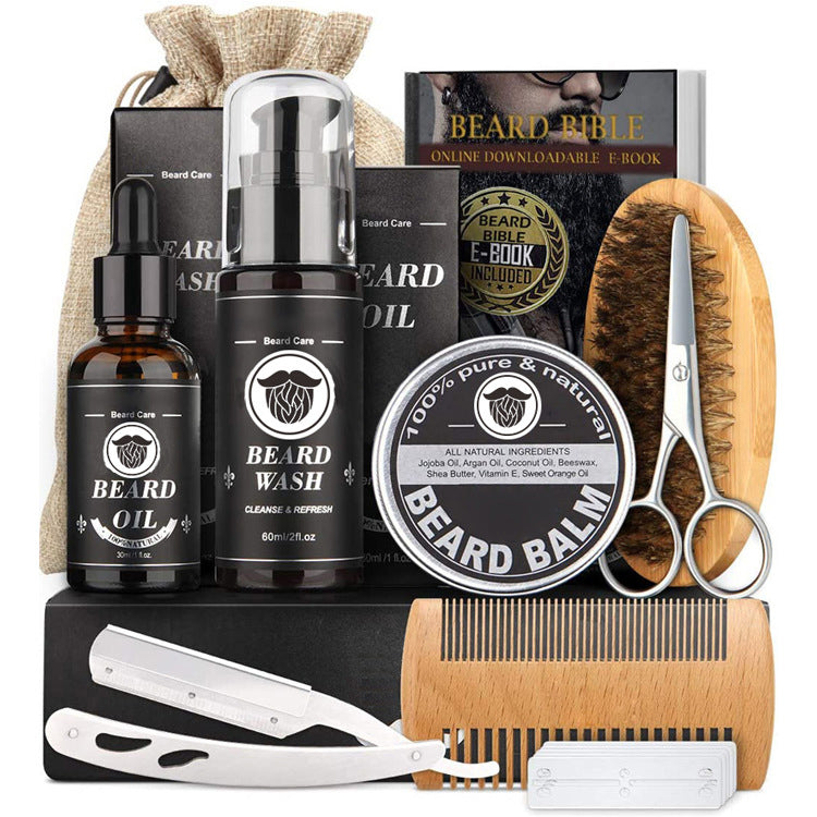 Kit Premium ingrijire crestere barba si mustata 100 natural